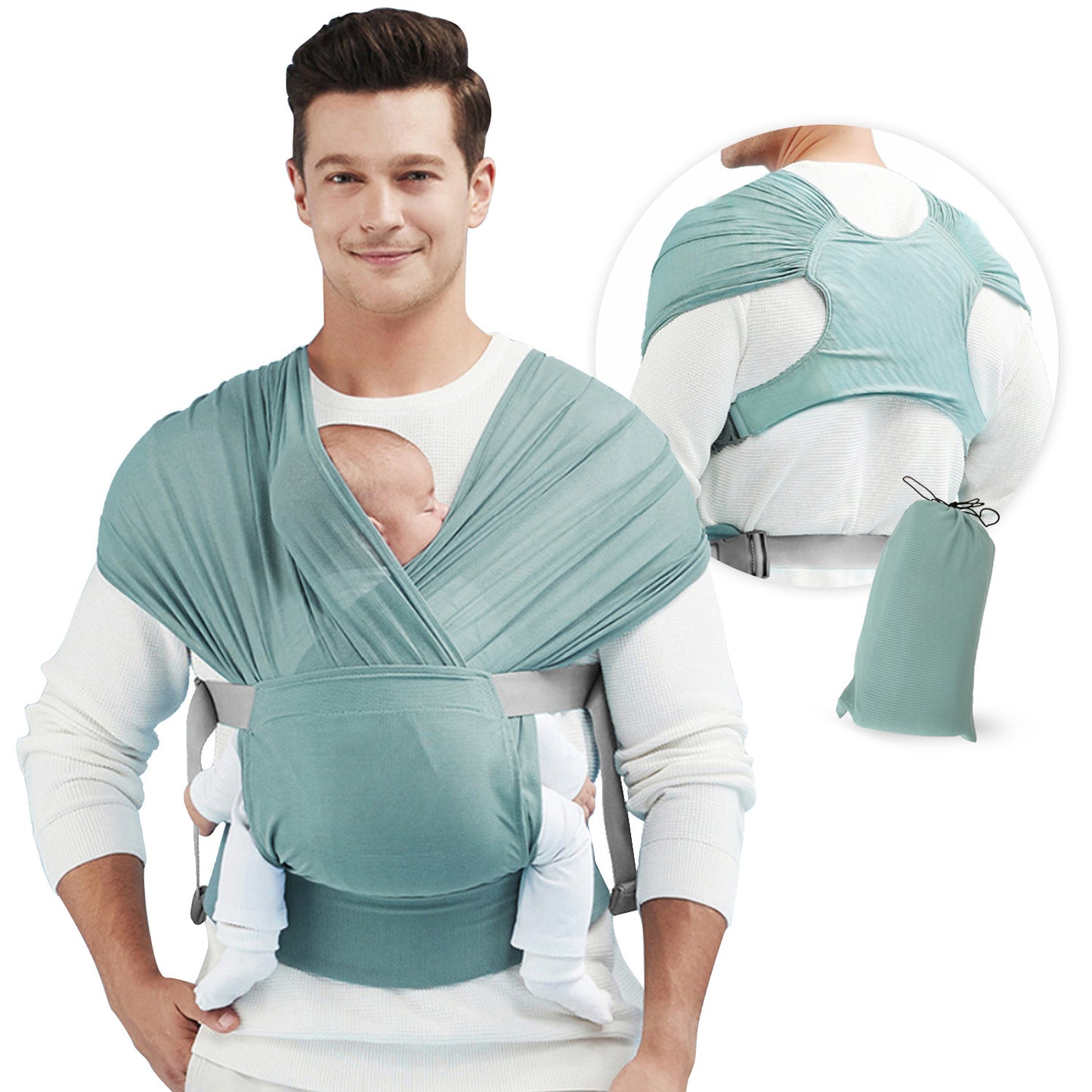 Écharpe de portage ergonomique